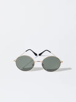 PARFOIS Gafas De Sol Metálicas Redondas Dorado Outlet