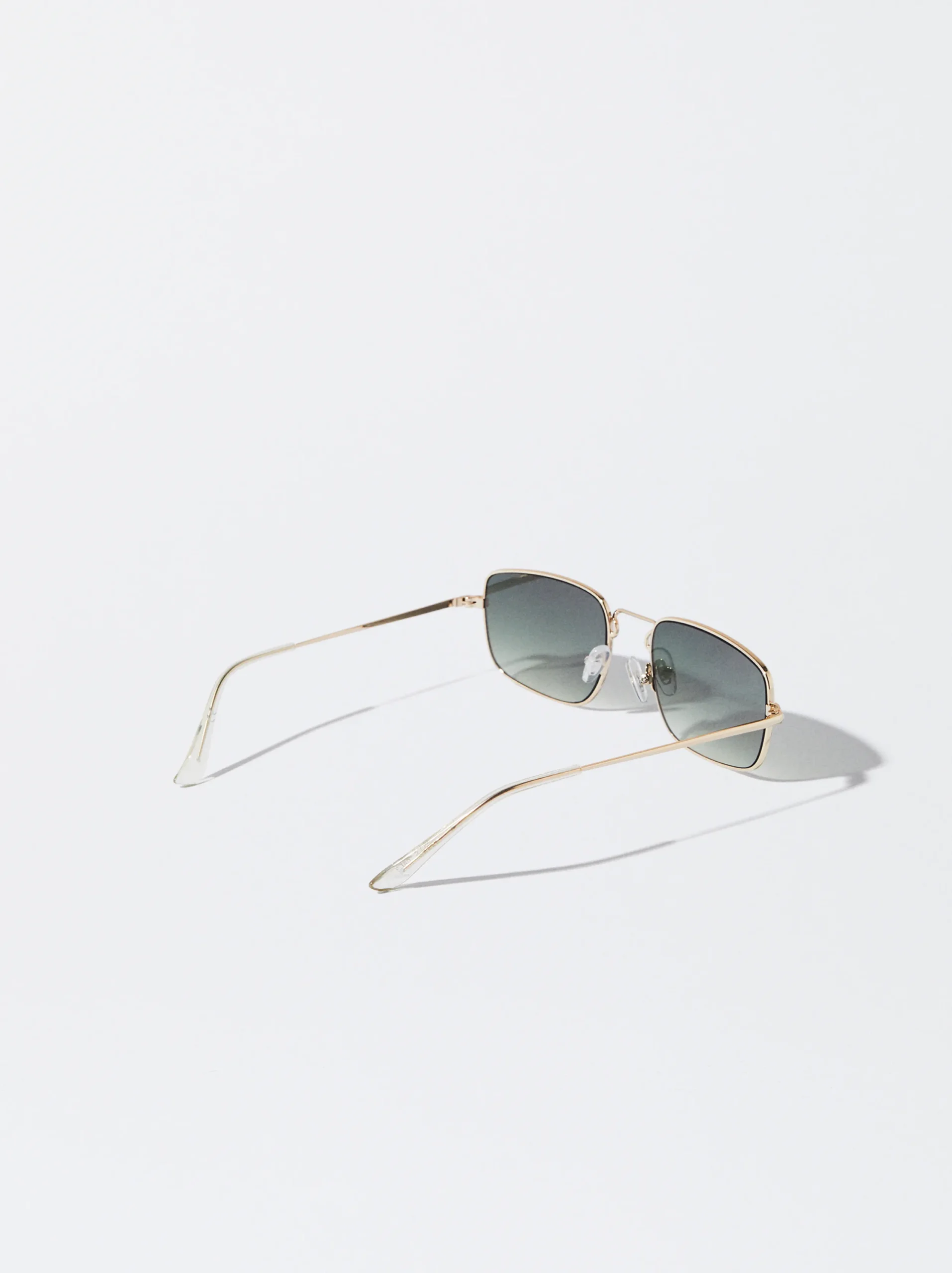 PARFOIS Gafas De Sol Metálicas Cuadradas Dorado Hot