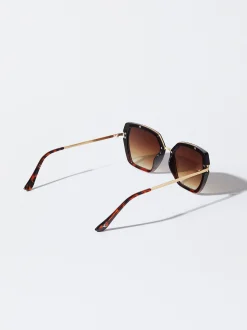 PARFOIS Gafas De Sol Metálicas Marrón Sale