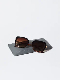 PARFOIS Gafas De Sol Metálicas Marrón Sale