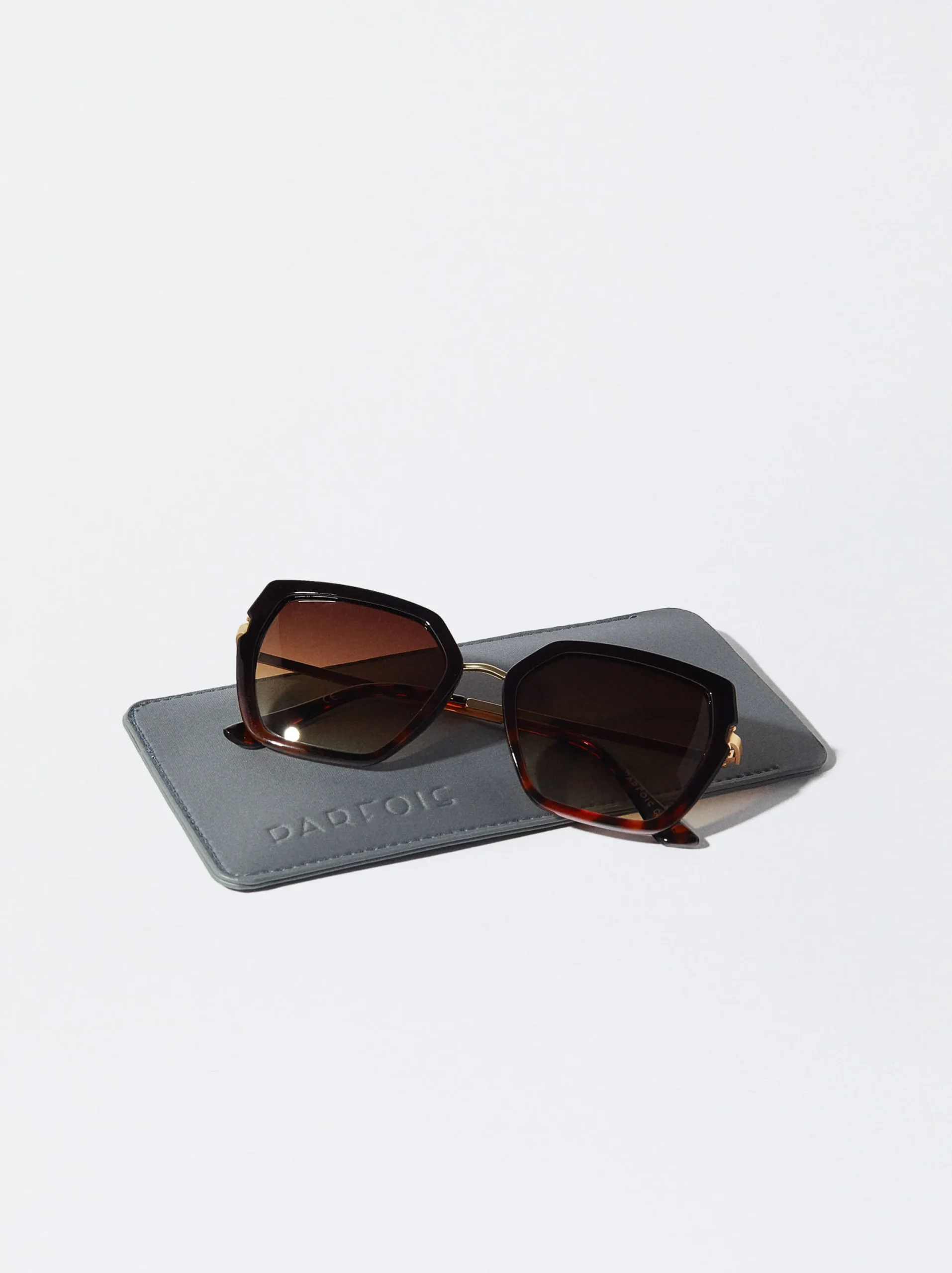 PARFOIS Gafas De Sol Metálicas Marrón Sale