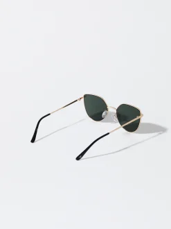 PARFOIS Gafas De Sol Metálicas Dorado Best
