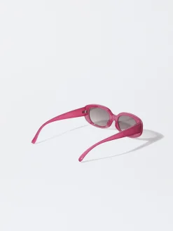 PARFOIS Gafas De Sol Ovaladas Burdeos Discount