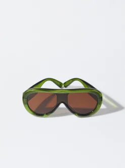 PARFOIS Gafas De Sol Ovaladas Verde Flash Sale