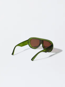 PARFOIS Gafas De Sol Ovaladas Verde Flash Sale