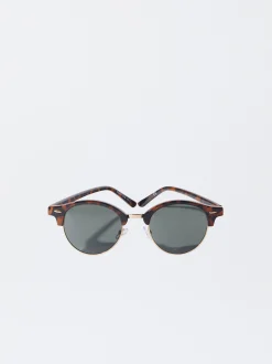 PARFOIS Gafas De Sol Redondas Marrón Cheap