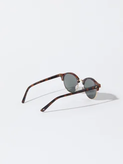 PARFOIS Gafas De Sol Redondas Marrón Cheap