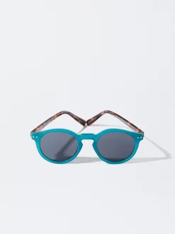PARFOIS Gafas De Sol Redondas Azul Clearance