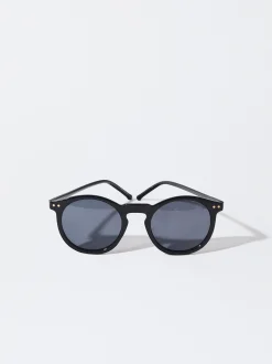 PARFOIS Gafas De Sol Redondas Negro Fashion