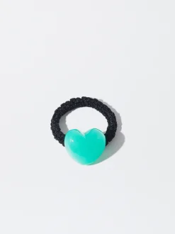 PARFOIS Goma Corazón Para El Pelo Azul New