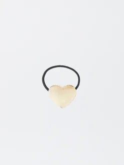 PARFOIS Goma Corazón Para El Pelo Dorado Cheap