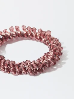 PARFOIS Goma Para El Pelo Con Cristales Rosa Clearance