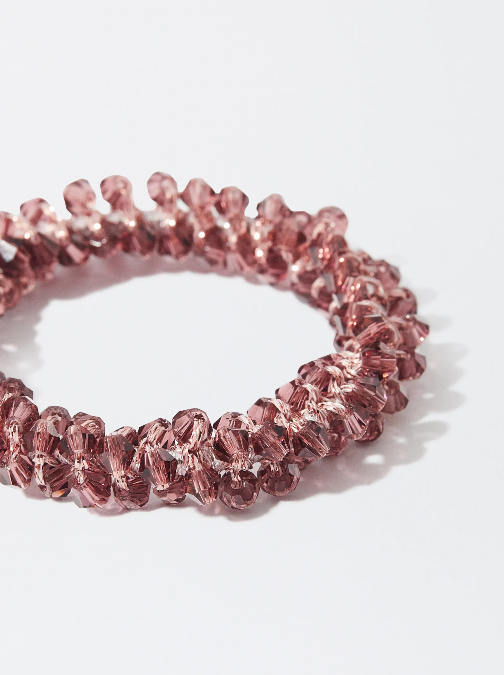 PARFOIS Goma Para El Pelo Con Cristales Rosa Clearance
