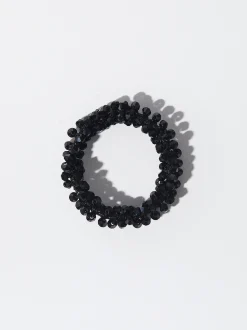 PARFOIS Goma Para El Pelo Con Cristales Negro Clearance