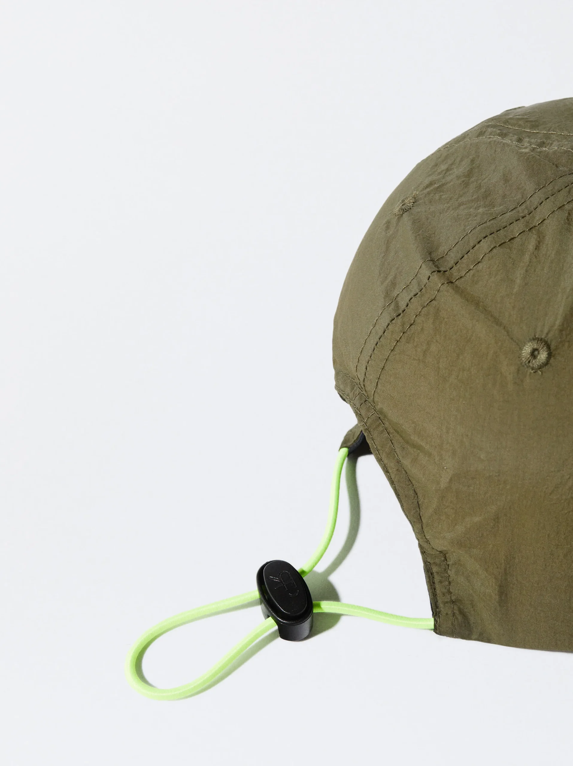 PARFOIS Gorra Nylon Reciclado Con Cordón Caqui Cheap