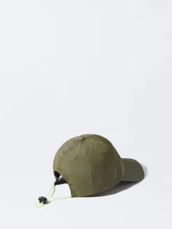 PARFOIS Gorra Nylon Reciclado Con Cordón Caqui Cheap