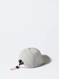 PARFOIS Gorra Nylon Reciclado Con Cordón Gris Flash Sale