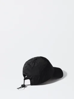 PARFOIS Gorra Nylon Reciclado Con Cordón Negro Fashion