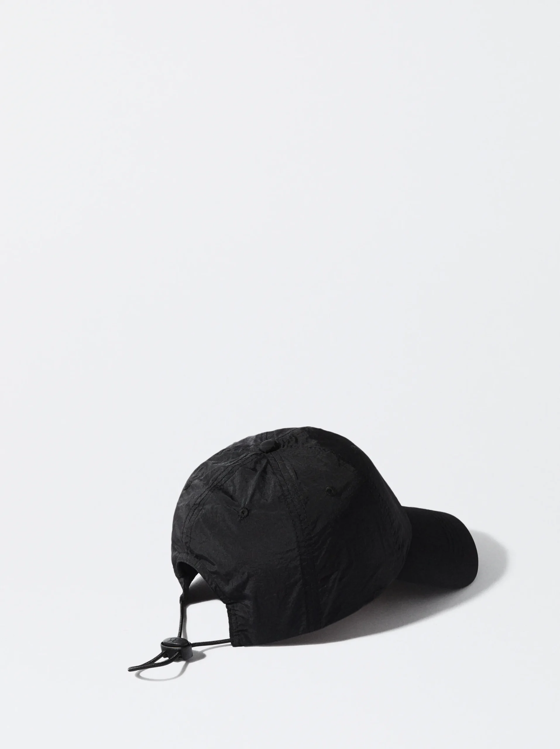 PARFOIS Gorra Nylon Reciclado Con Cordón Negro Fashion