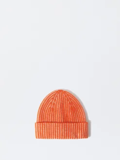 PARFOIS Gorro 100% Cashmere Naranja Cheap