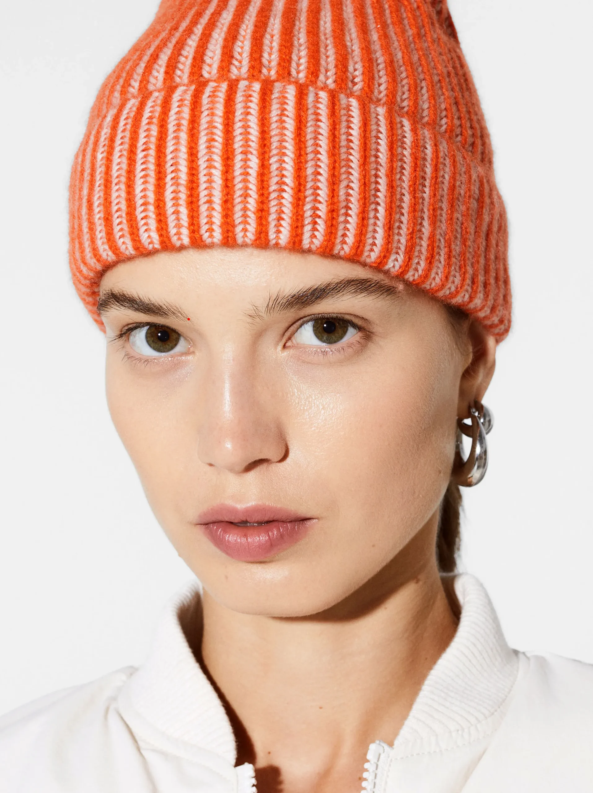 PARFOIS Gorro 100% Cashmere Naranja Cheap