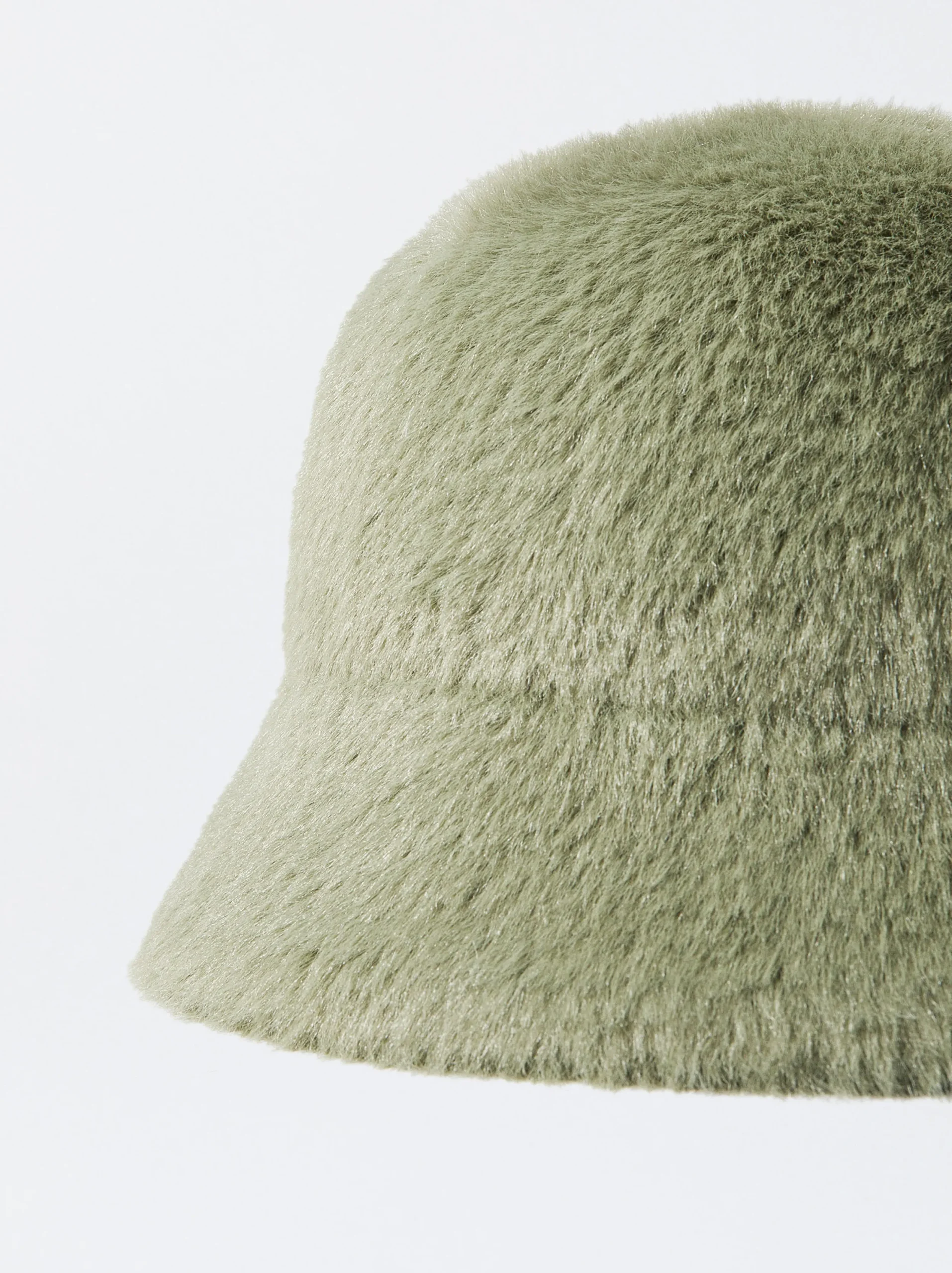 PARFOIS Gorro Bucket Con Pelo Caqui Shop