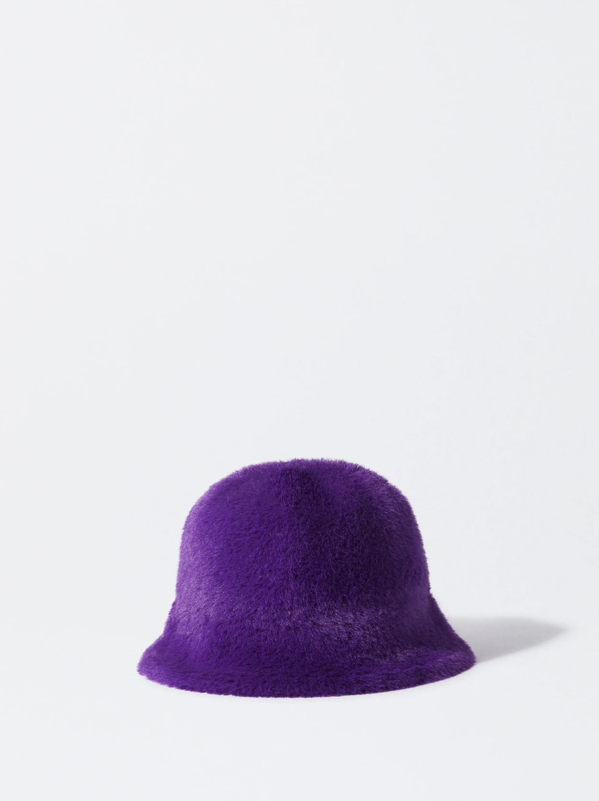 PARFOIS Gorro Bucket Con Pelo Violeta Outlet