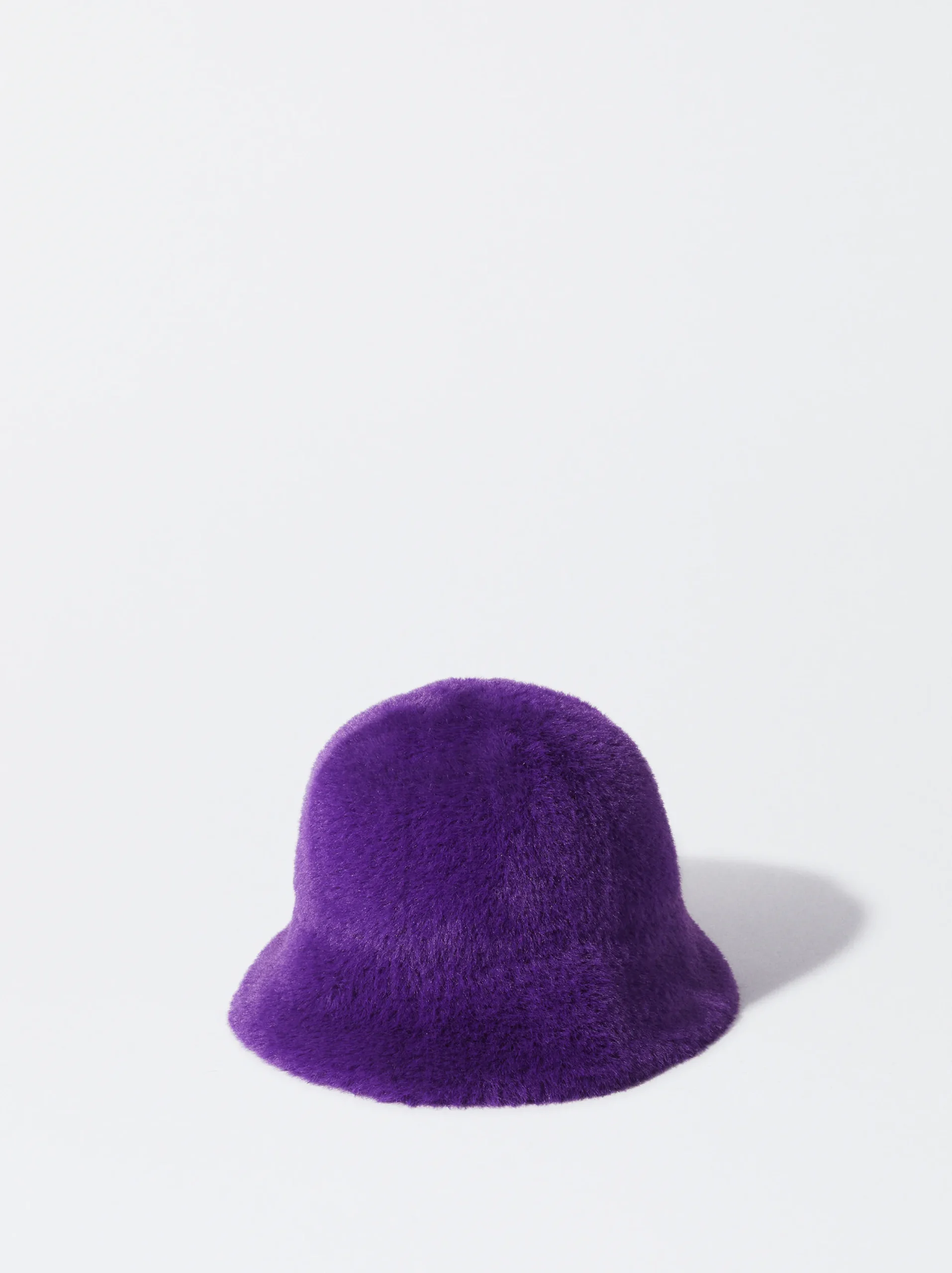 PARFOIS Gorro Bucket Con Pelo Violeta Outlet