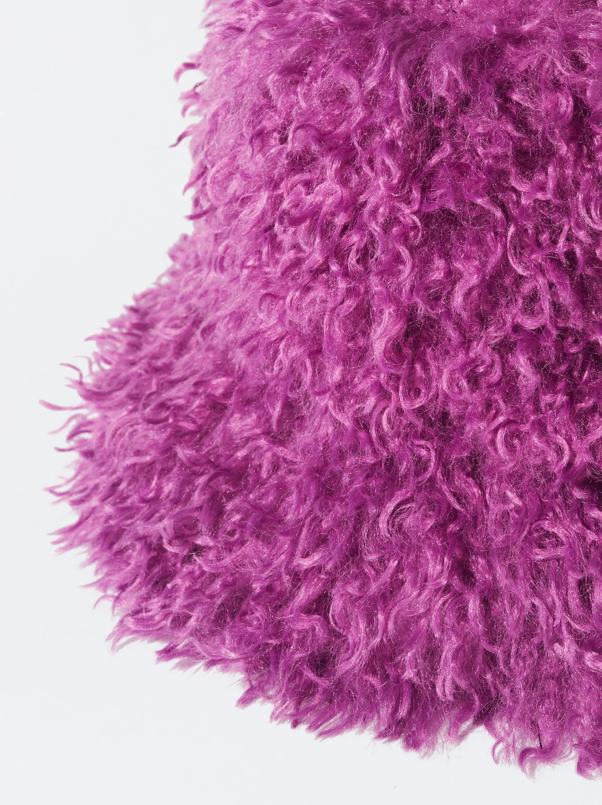 PARFOIS Gorro Bucket Con Pelo Rosa Discount