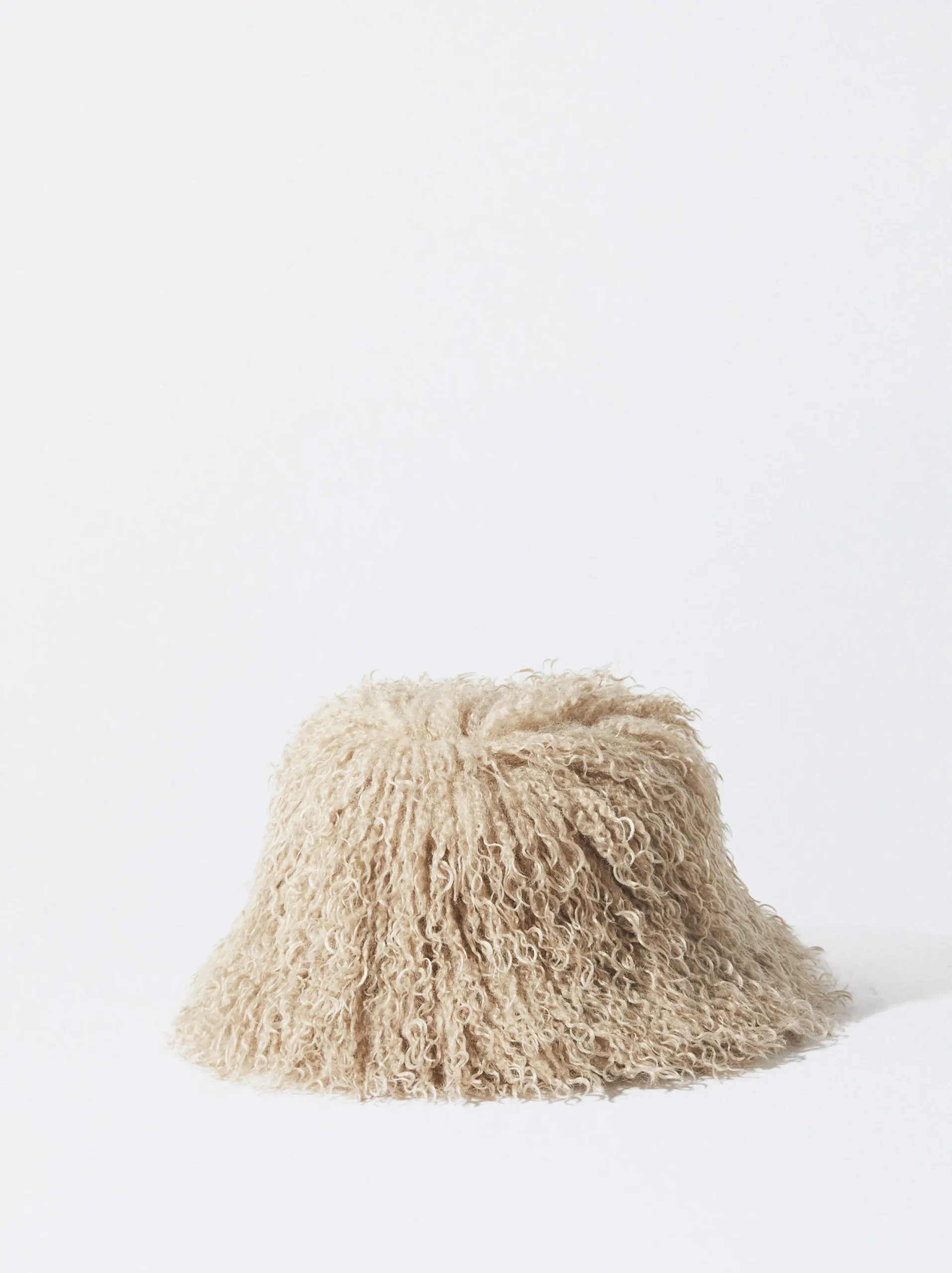 PARFOIS Gorro Bucket Con Pelo Marrón Hot