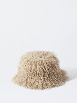 PARFOIS Gorro Bucket Con Pelo Marrón Hot