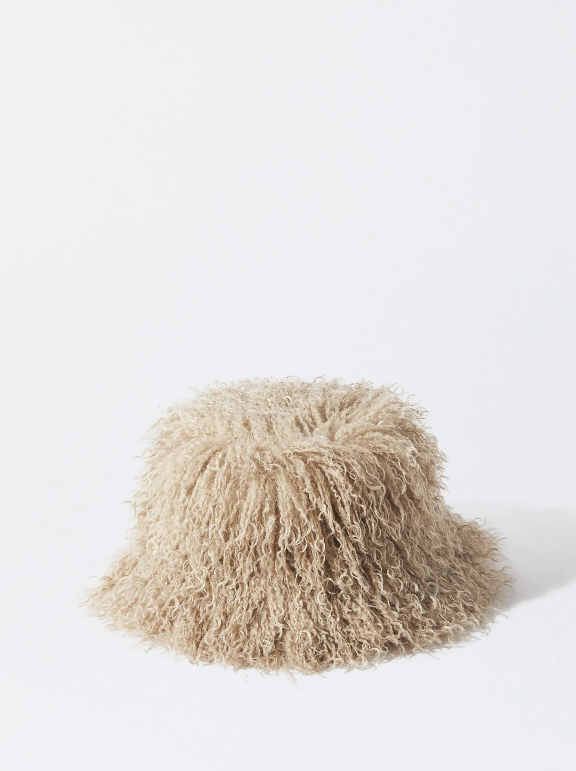 PARFOIS Gorro Bucket Con Pelo Marrón Hot