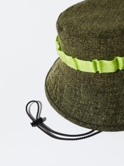PARFOIS Gorro Bucket Cord&oacute;n Verde Hot