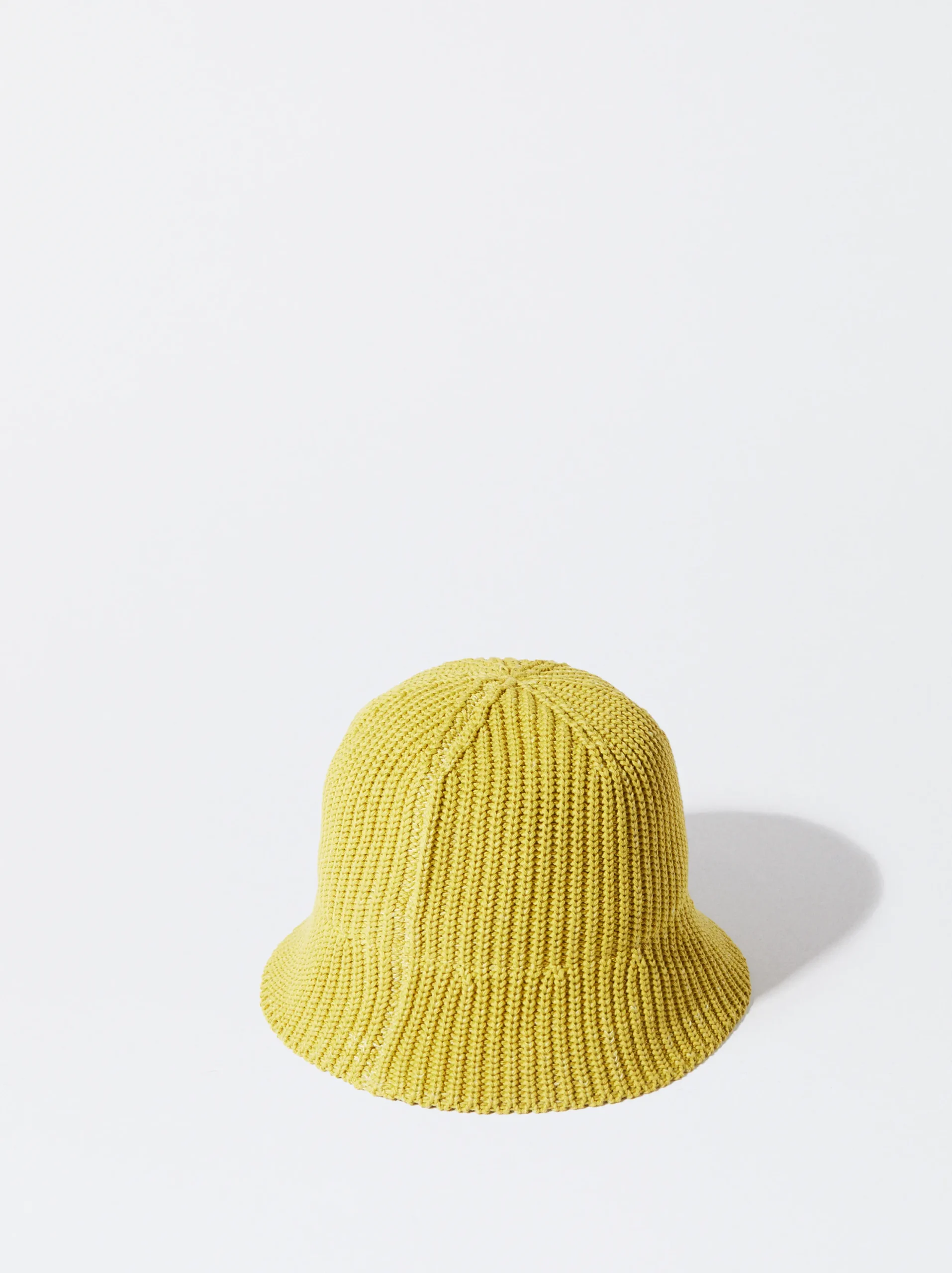 PARFOIS Gorro Bucket De Punto Amarillo Shop
