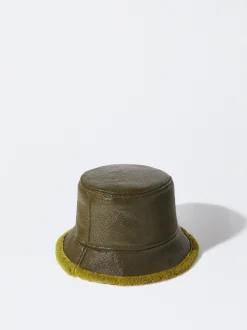 PARFOIS Gorro Bucket Impermeable Charol Verde Outlet