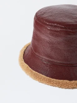 PARFOIS Gorro Bucket Impermeable Charol Burdeos Cheap