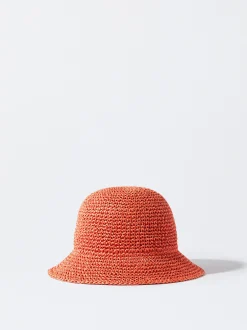 PARFOIS Gorro Bucket Paja Naranja Best
