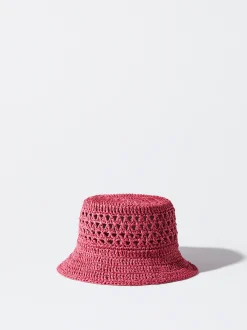 PARFOIS Gorro Bucket Trenzado Rosa Store
