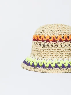 PARFOIS Gorro Bucket Trenzado Crudo Hot
