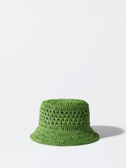 PARFOIS Gorro Bucket Trenzado Verde Online