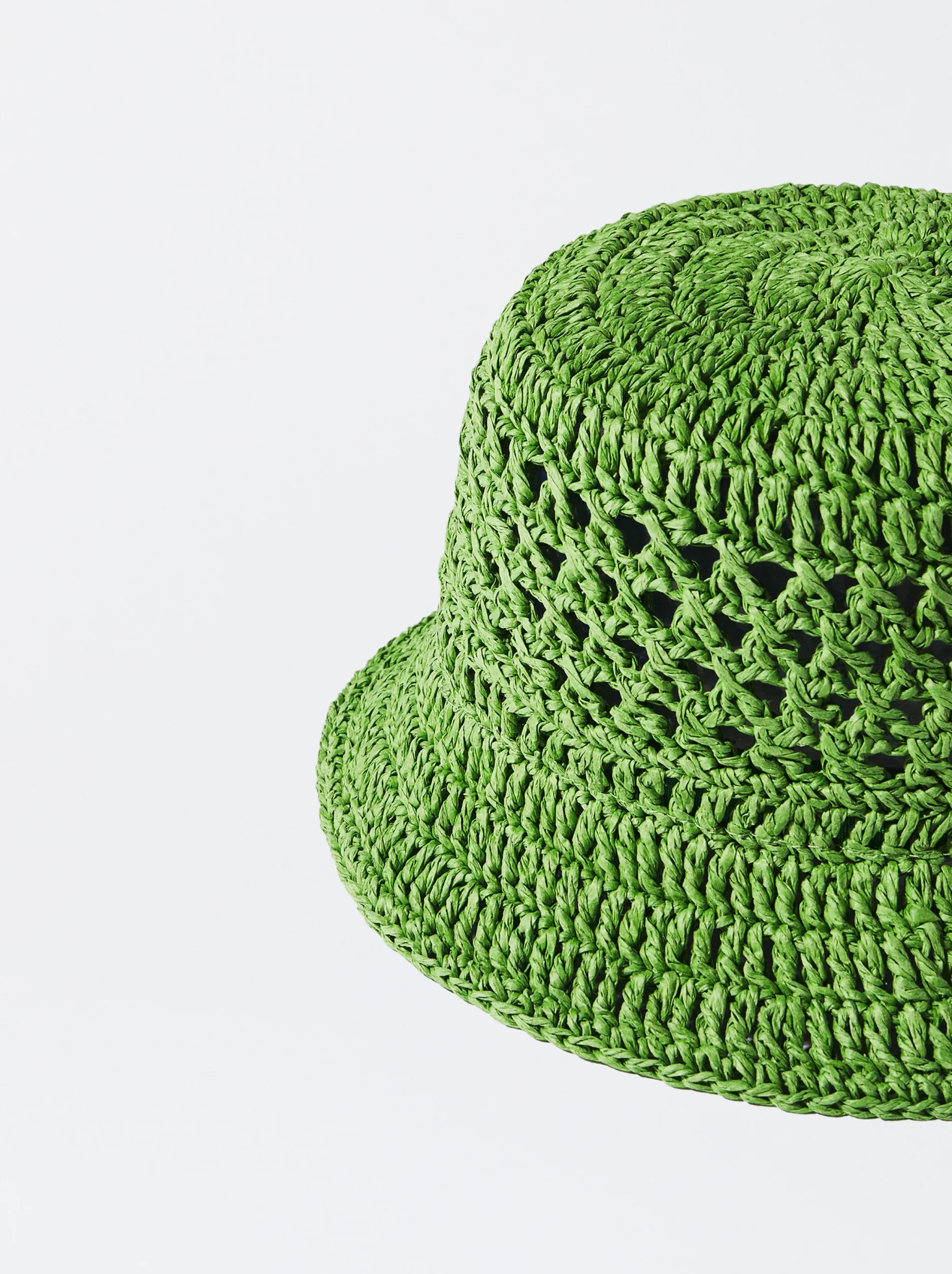 PARFOIS Gorro Bucket Trenzado Verde Online