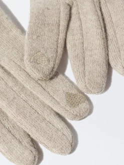 PARFOIS Guantes De Lana Beige Cheap