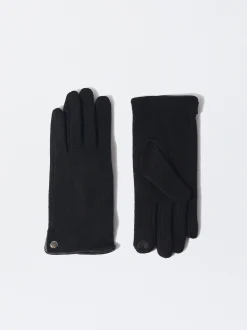 PARFOIS Guantes De Lana Negro Best