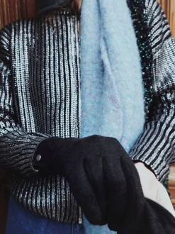 PARFOIS Guantes De Lana Negro Best