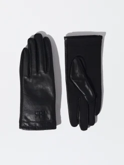 PARFOIS Guantes De Piel Negro Online