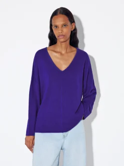 PARFOIS Jersey 100% Cachemira Azul New