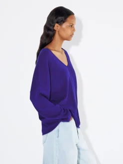 PARFOIS Jersey 100% Cachemira Azul New