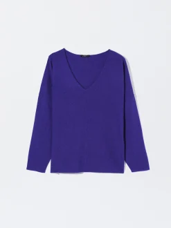 PARFOIS Jersey 100% Cachemira Azul New