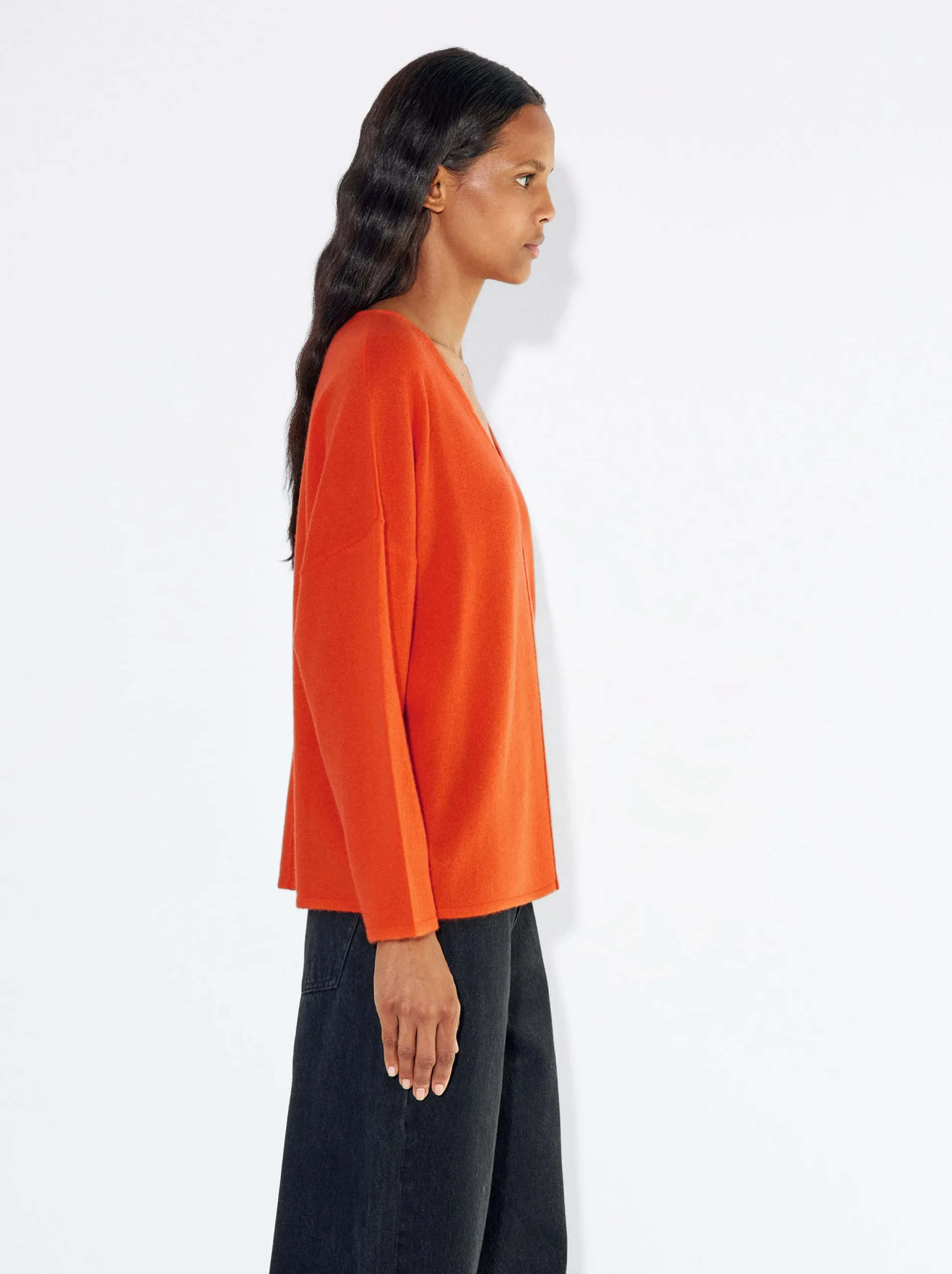 PARFOIS Jersey 100% Cachemira Naranja Discount