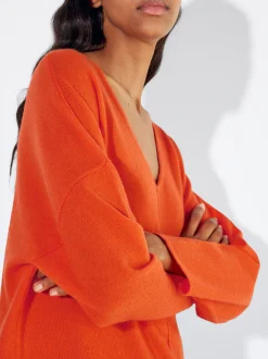PARFOIS Jersey 100% Cachemira Naranja Discount